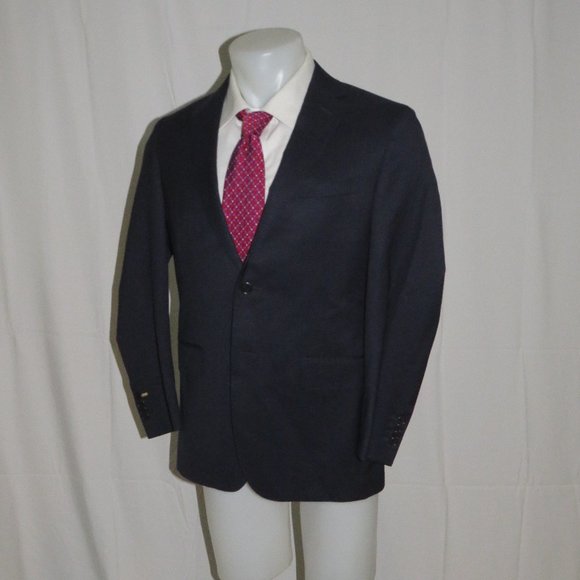 Fendi Solid Navy Blue Two Button Blazer 38R NWT - Picture 4 of 12